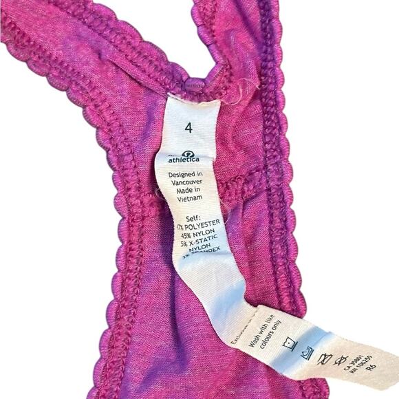 Lululemon Size 4 Pink/Purple Flowy Racerback Tank Top EUC - Picture 2 of 7